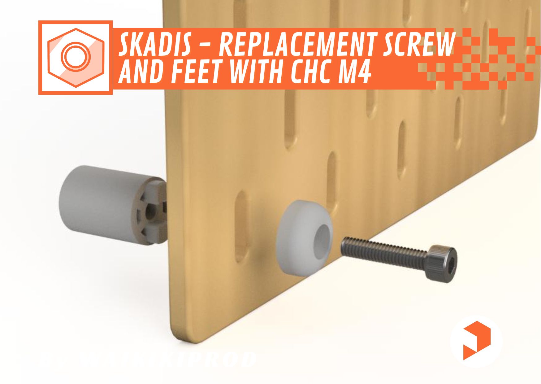 SKADIS - Replacement Screw and Feet with CHC M4