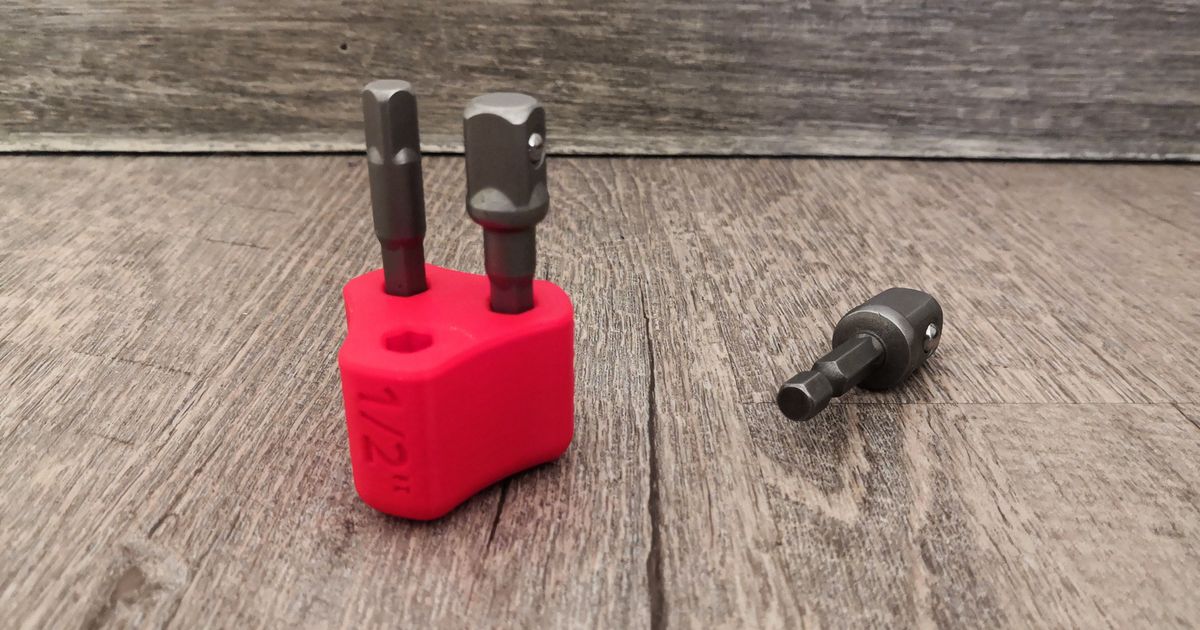 Impact Driver Bits Holder by Kekspolizei Download free STL model