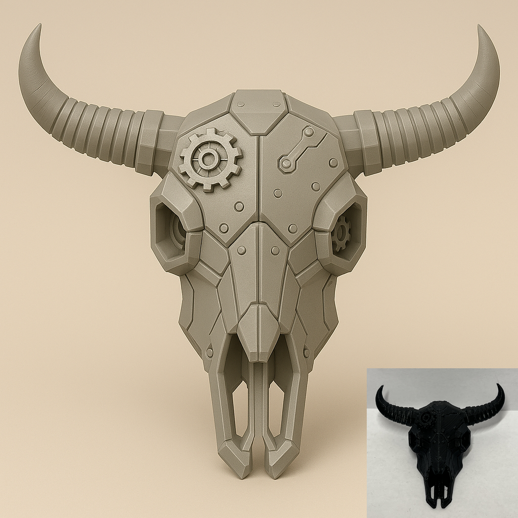 Steampunk Bull Skull