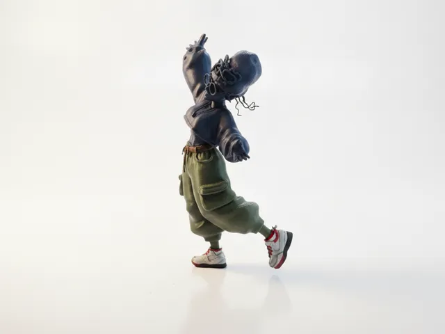 Hippie Character Figurine Collectible 3D Printable