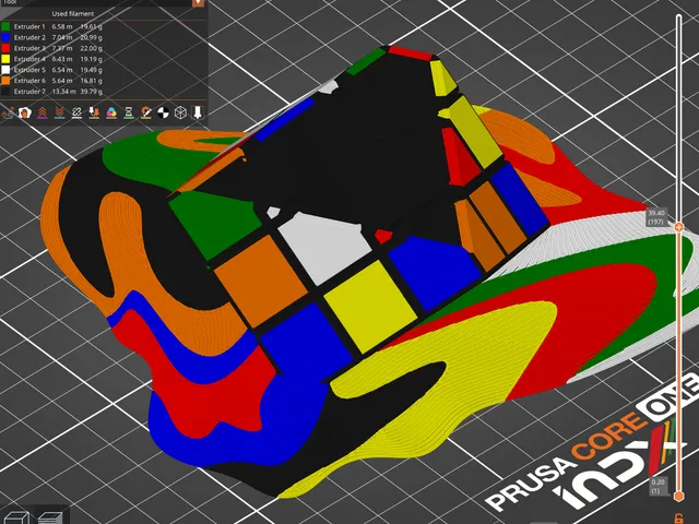 [Painted/Save Material] Accurate Molten Rubiks Cube