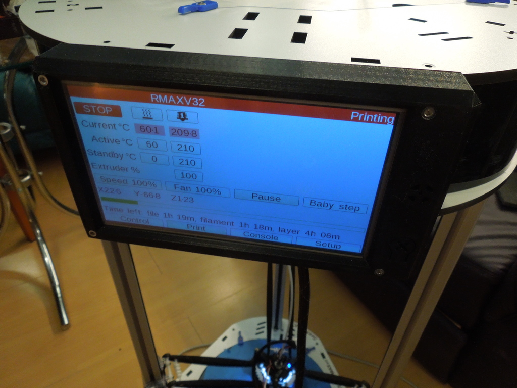 Rostock Max v3.2 PanelDue 7i mount par threonin Téléchargez gratuitement un modèle STL