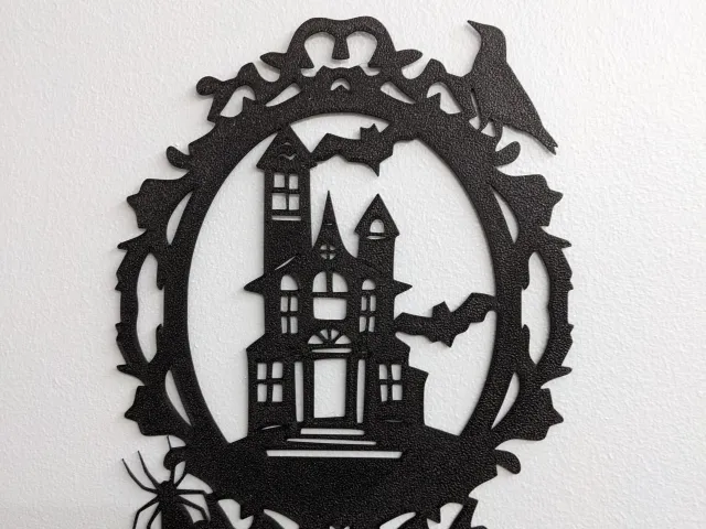 Halloween Wall Art: Haunted House