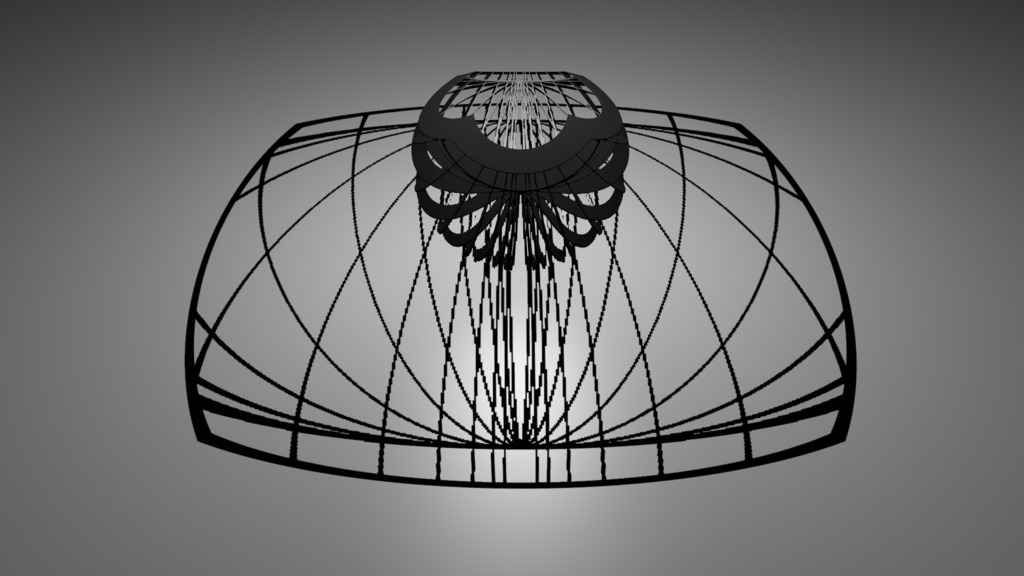 Stereographic projection flat parabolas