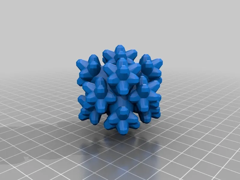 Cubic Fractal Sides&Edges rounded by threonin | Download free STL model ...