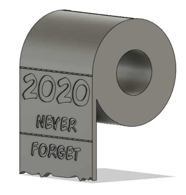 2020 Christmas Toilet Paper Ornament