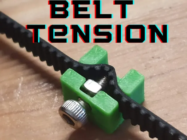 Screw belt tensioner