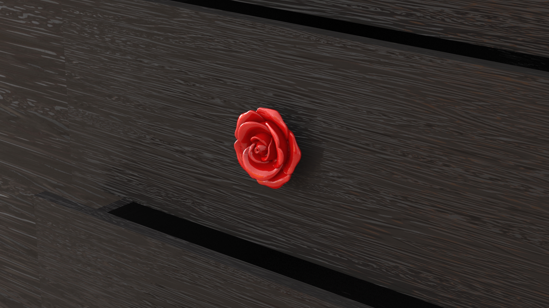 Beautiful rose cabinet knob