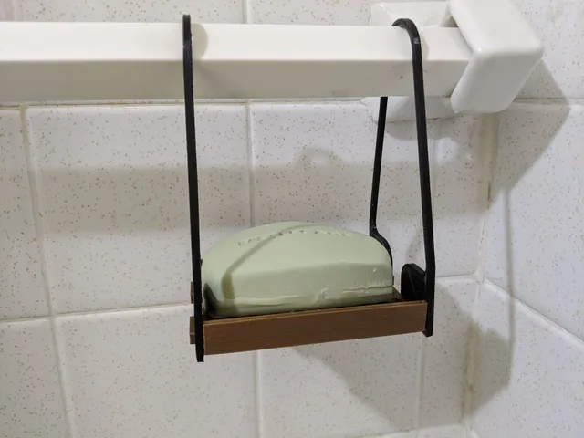 Towel Rack Soap Holder