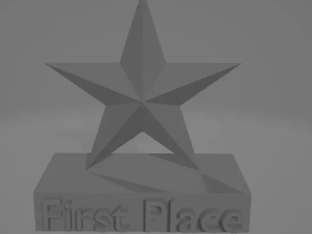 First Place Star Trophy