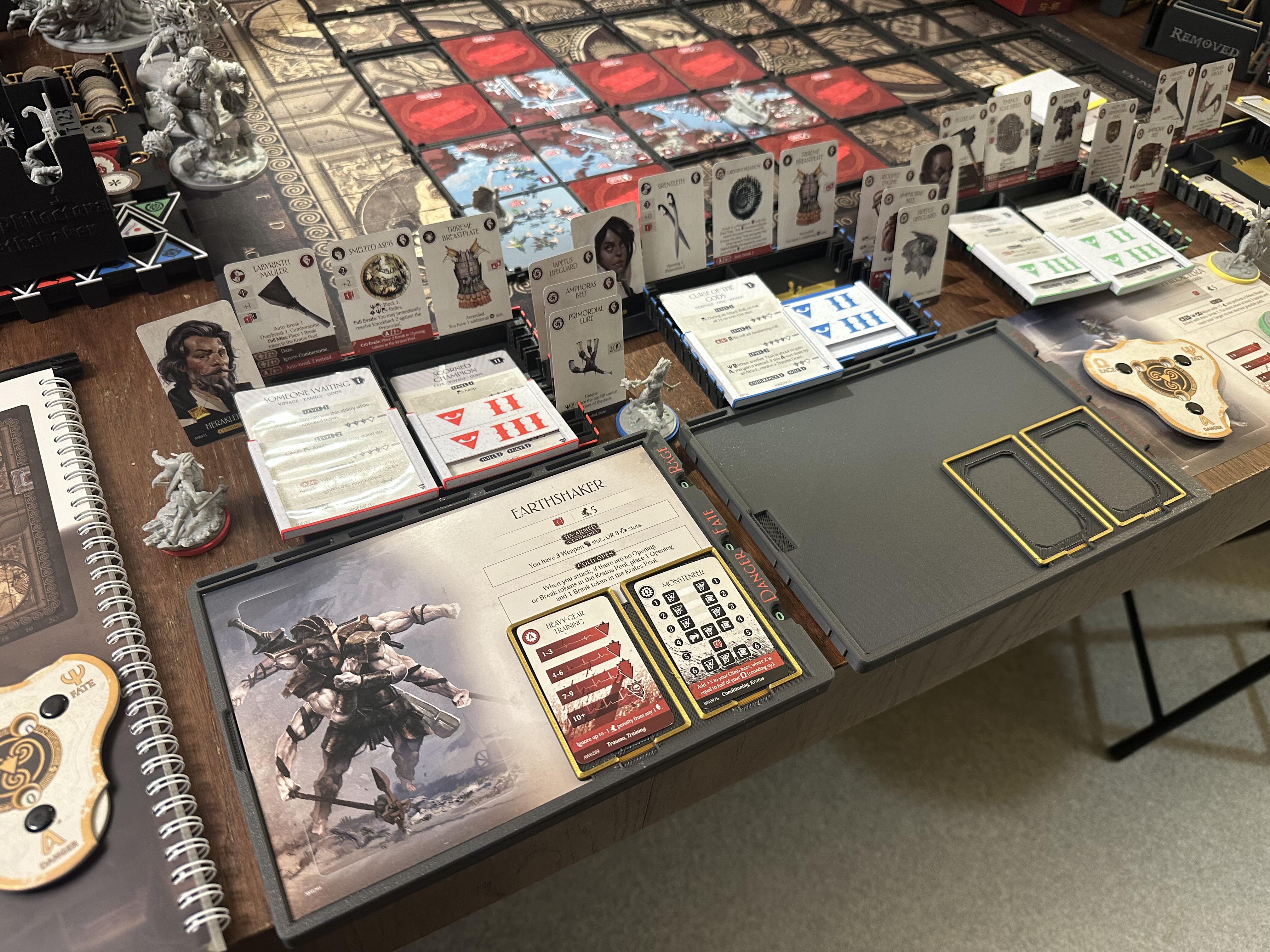 Aeon Trespass Odyssey - Titan Tray Holders with optional Triskelion