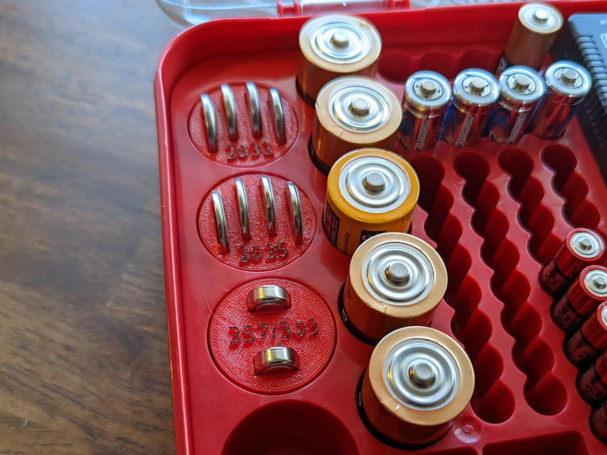 Battery Daddy Dcell Inserts for Button Cells 2032, 2025, and 357/303