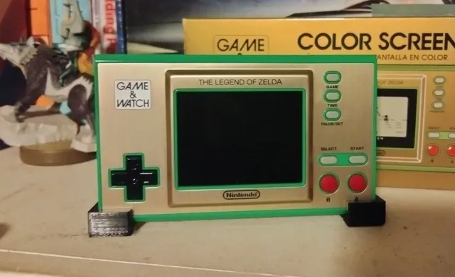 Super Mario Bros or The Legend of Zelda Game and Watch stand