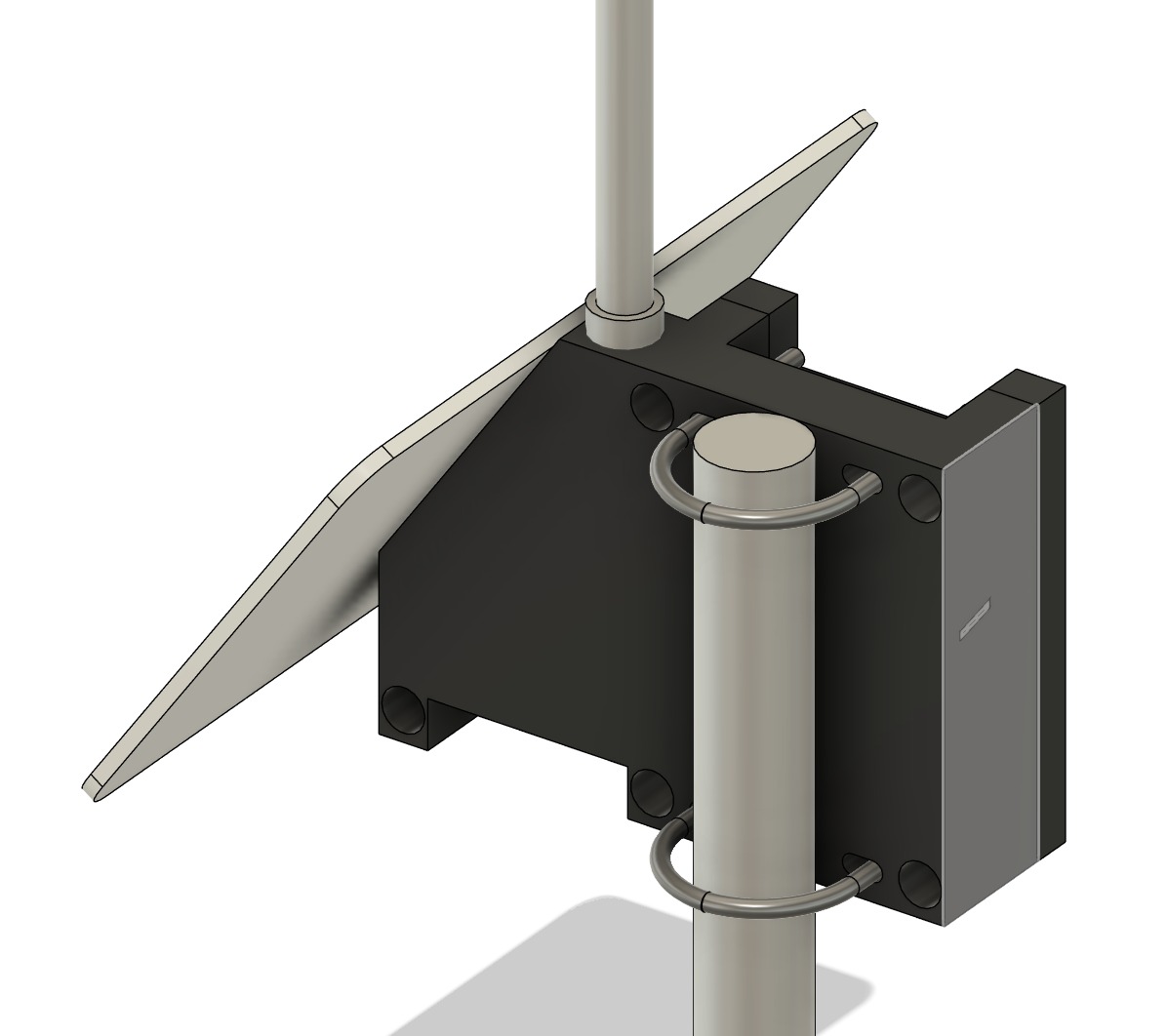 LoRa Meshcore / Meshtastic Solar Repeater / Node 196mm