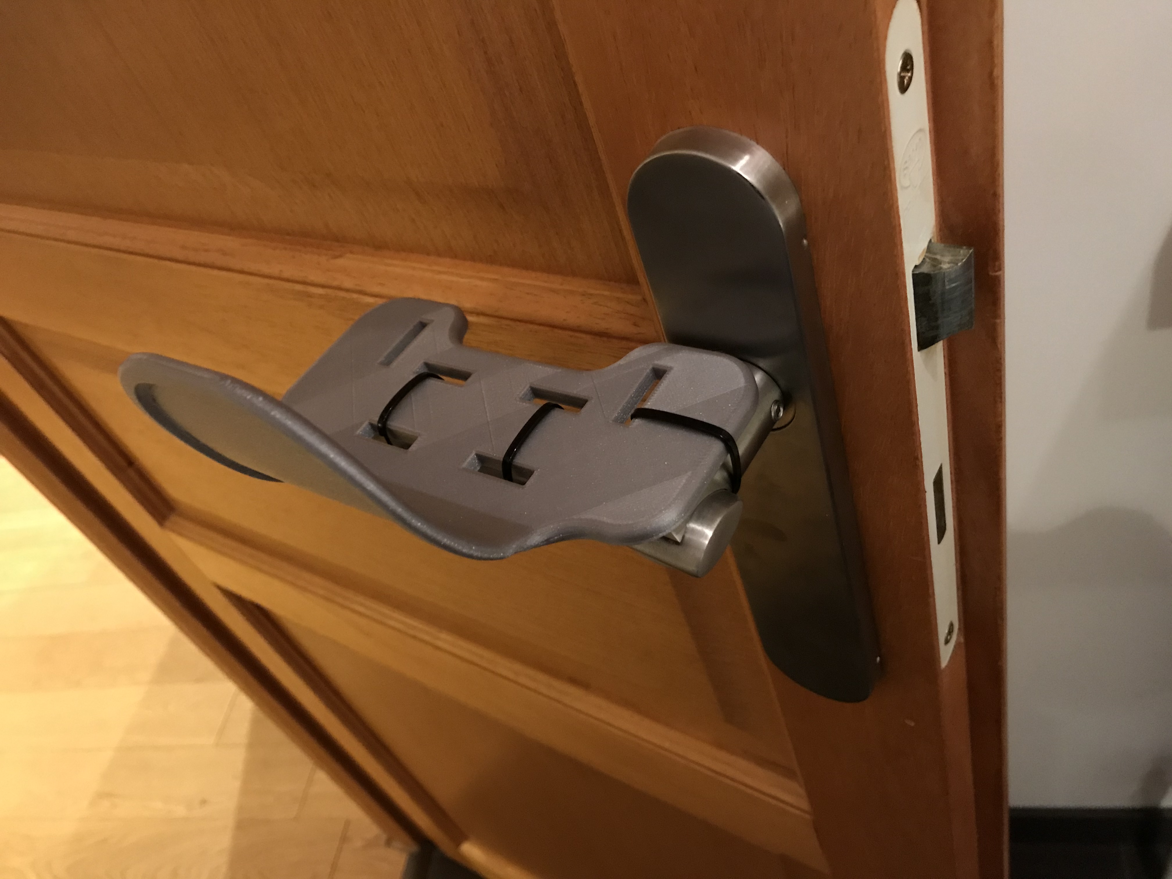 Door opener hands free with universal design