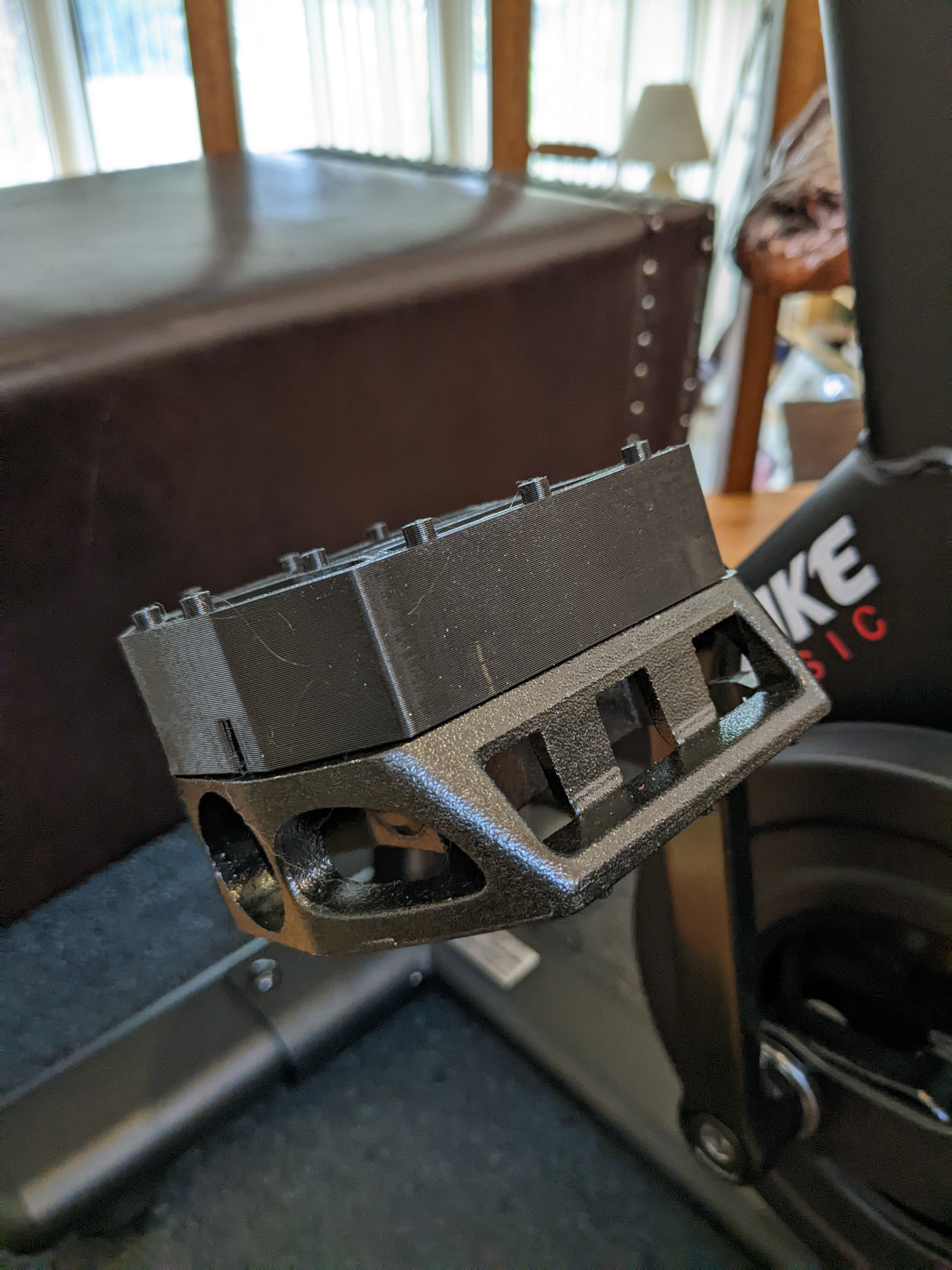 Snap-on pedal blocks for Assault Fitness Airbike