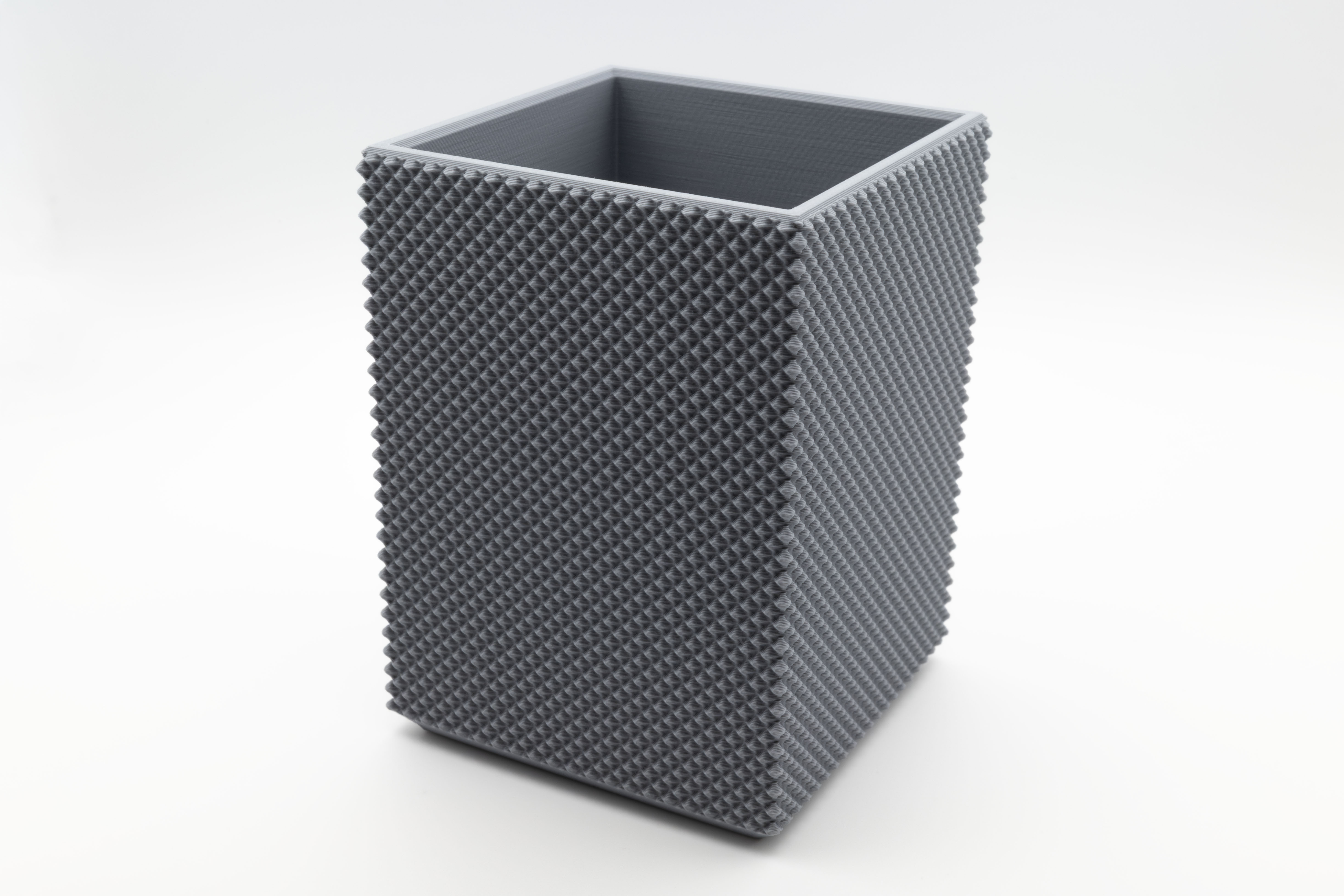 PENCIL HOLDER RECTANGULAR FLAT KNURLING — thumbnail 2