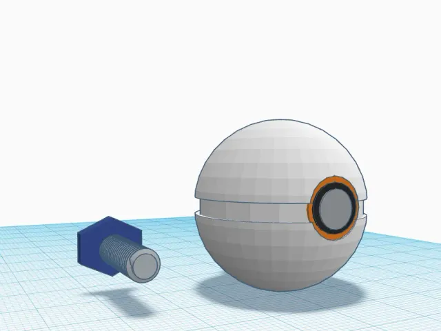 pokeball knob (comes with screwbit)