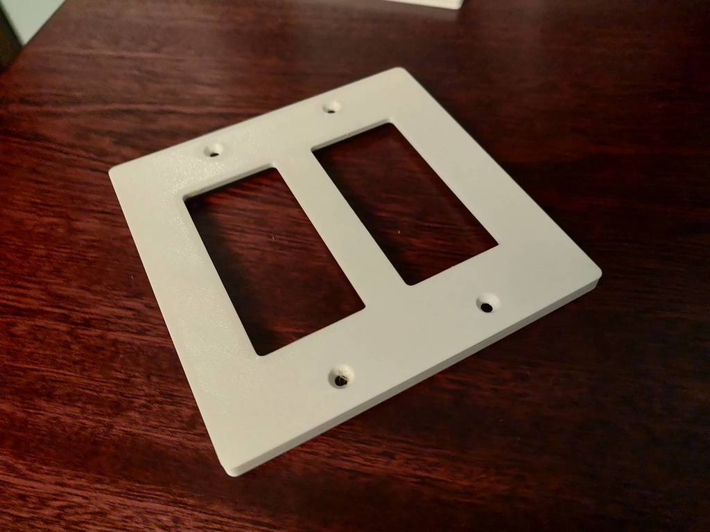 2-Gang Wallplate - Decora Opening x2