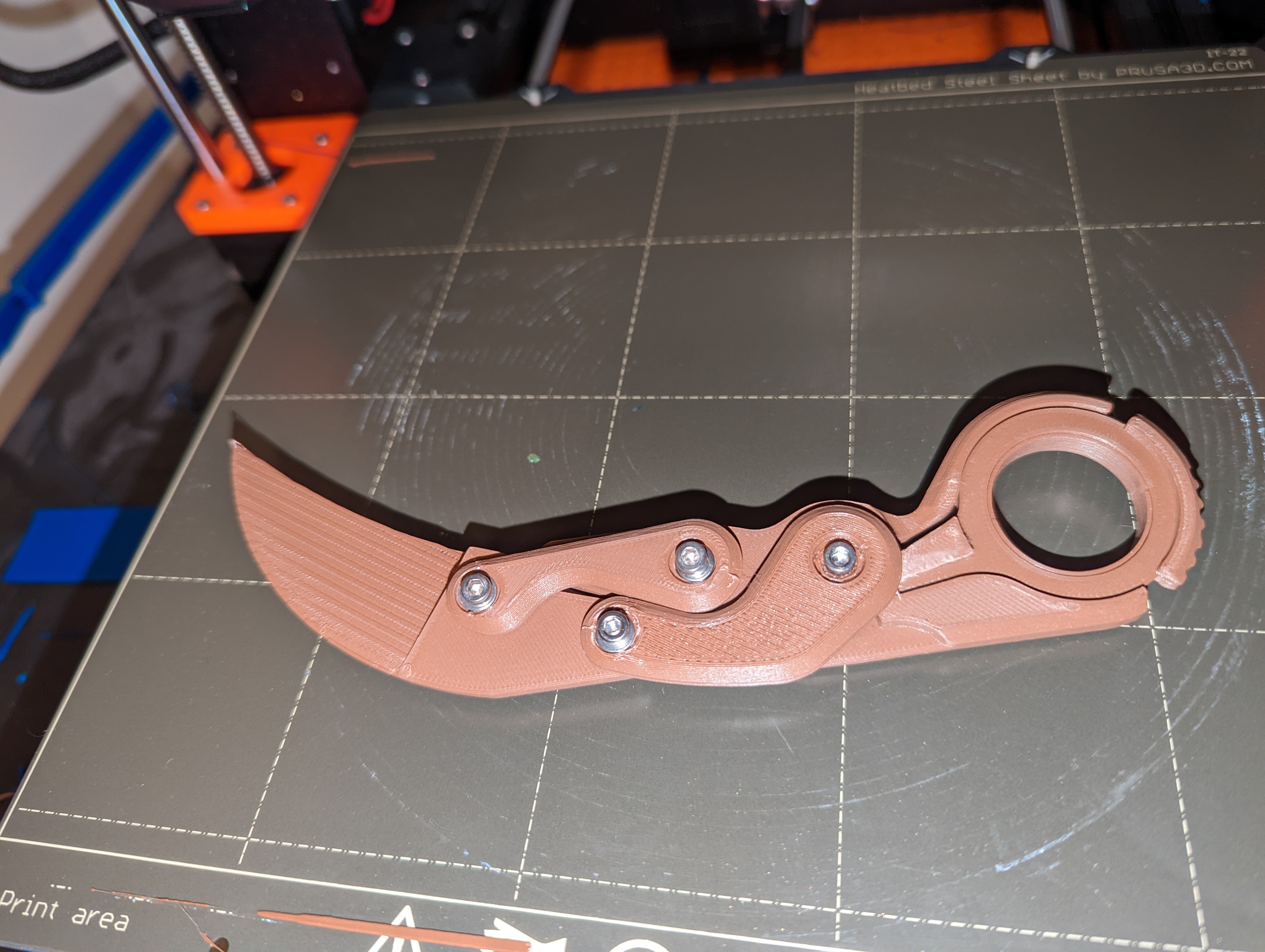 "Mighty" Morphin' Karambit Training model