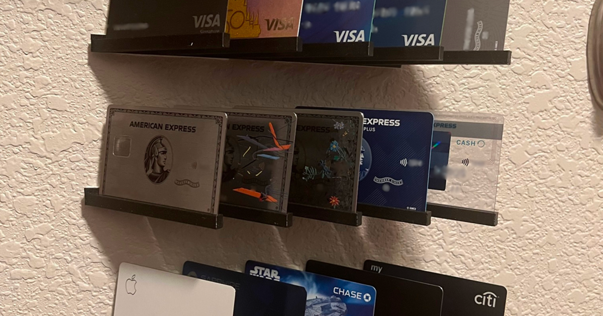 Card Holder Shelf by trevorlong Download free STL