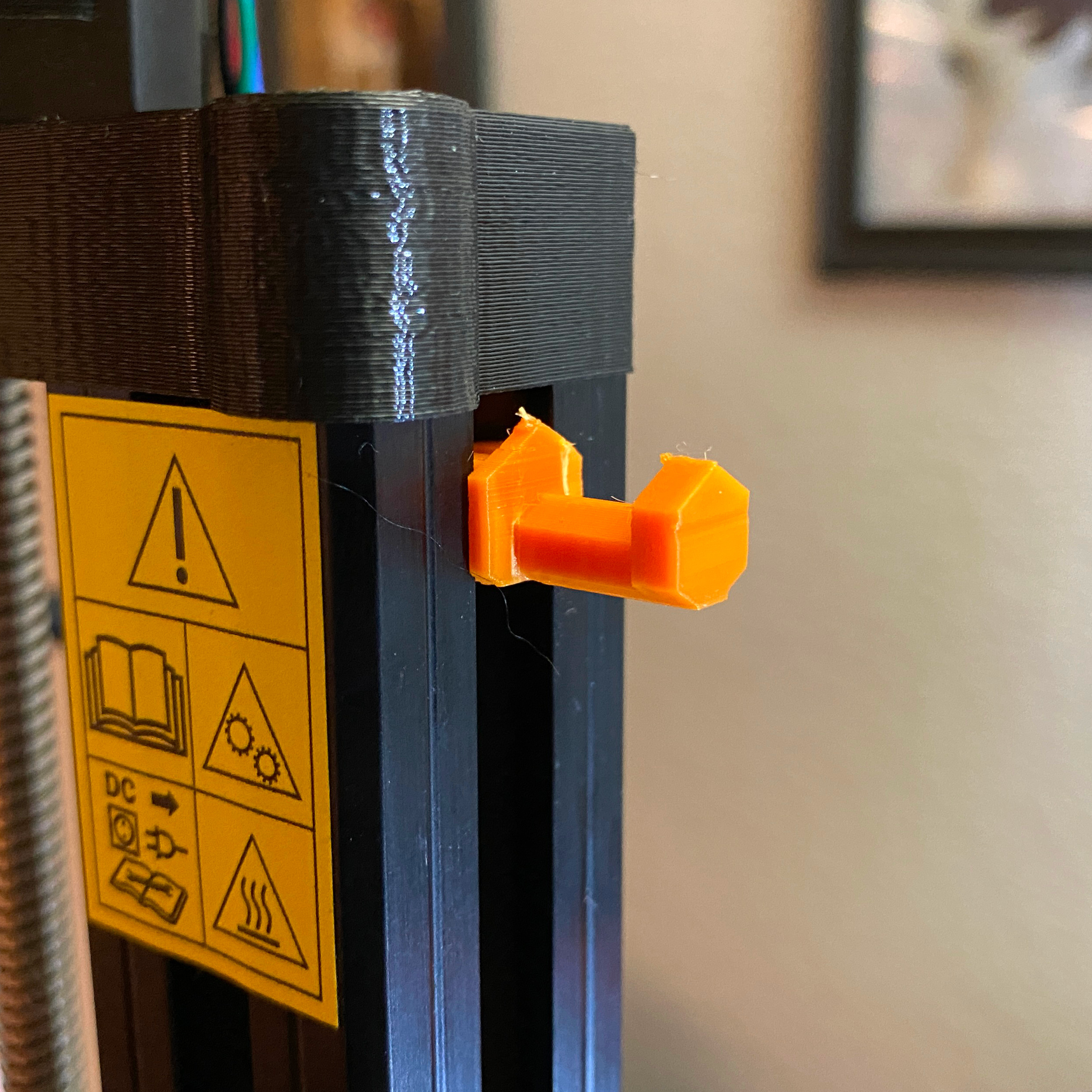 Hex Hook for Prusa Mini+ Vertical Extrusion