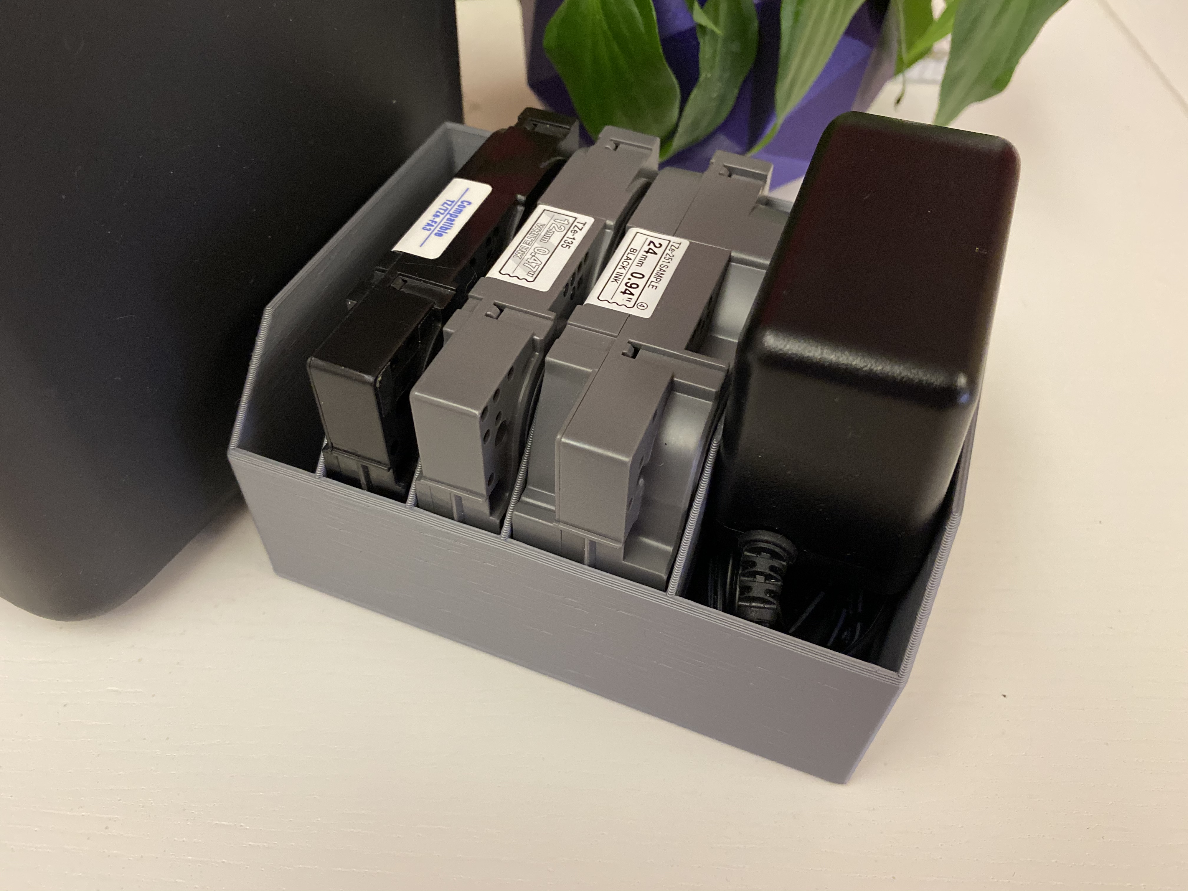 Label printer accessory box