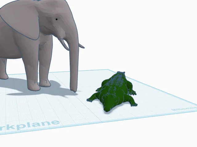 Elephant vs Aligater