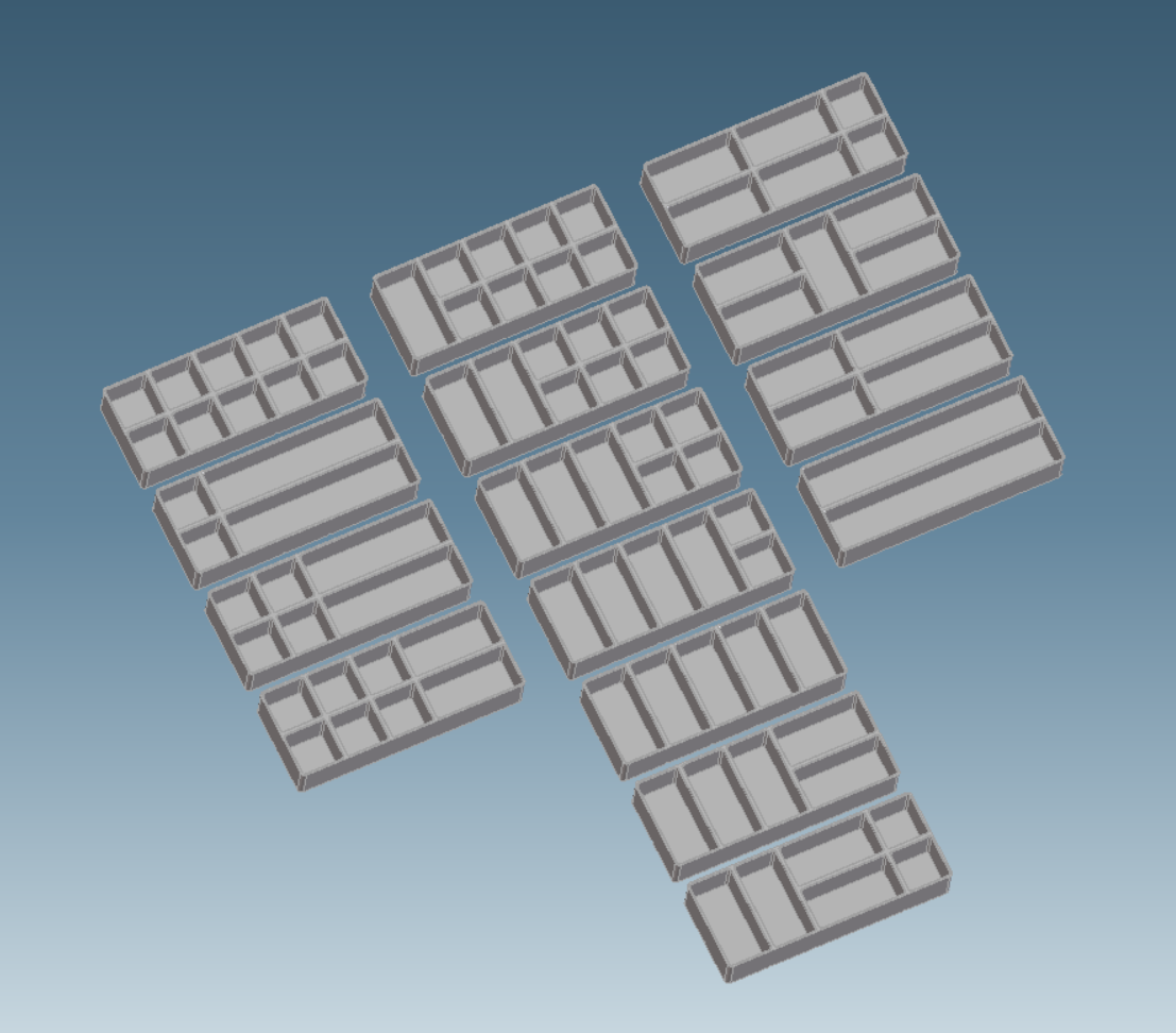 Gridfinity Modified 2x5x40