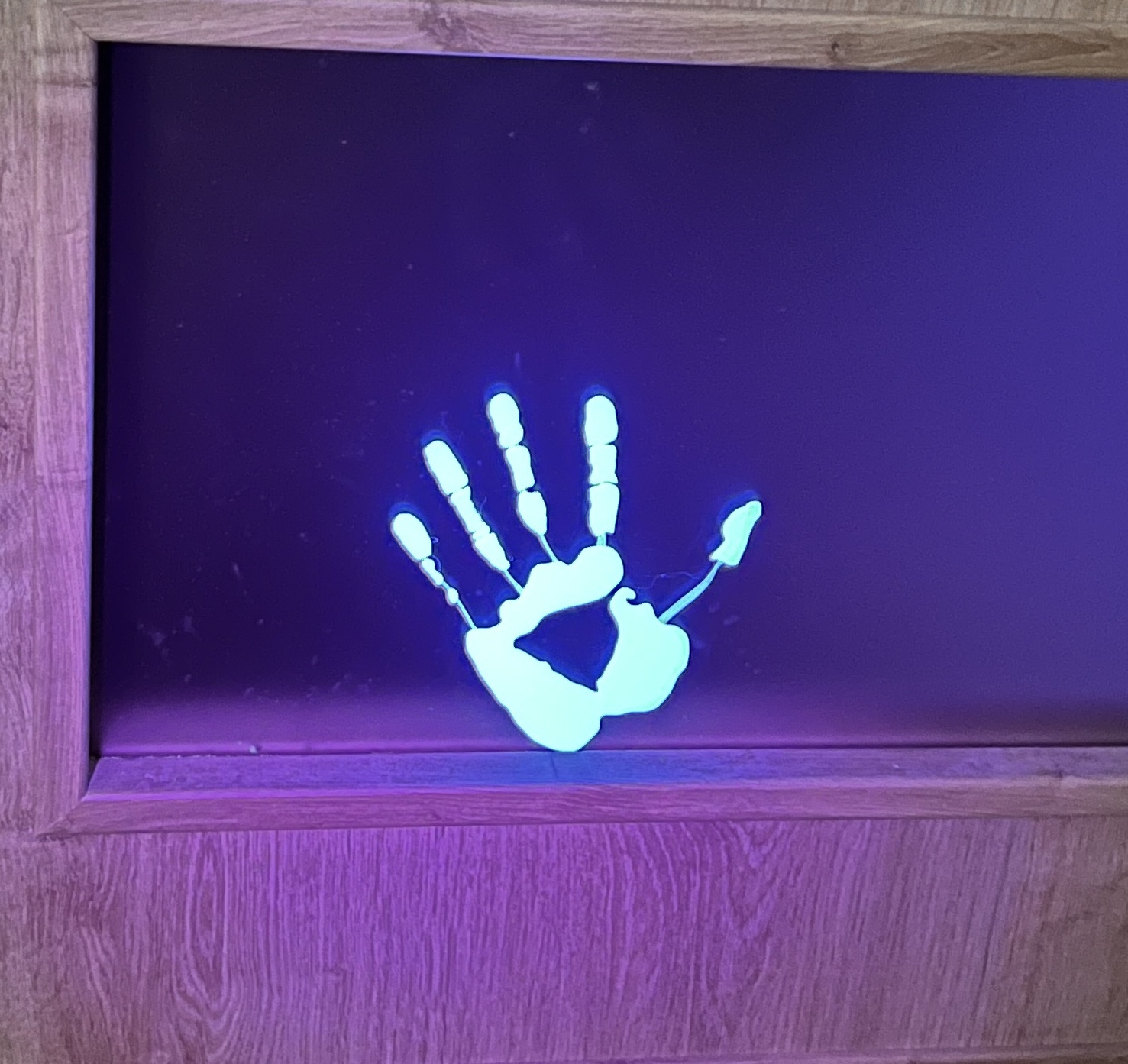 Halloween ghost handprint