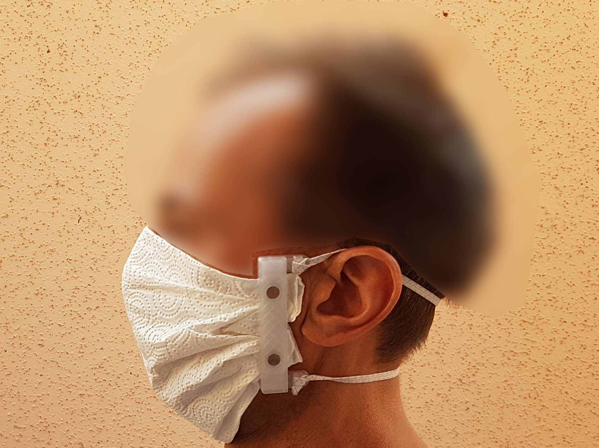 Face mask clips for material and fabric quick