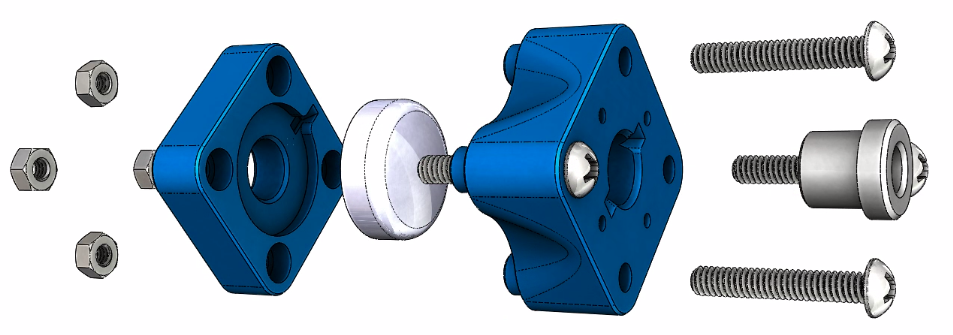 F1 Drill Jig Freeze Plug (requires hardware)