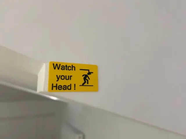 Watch your head Sign