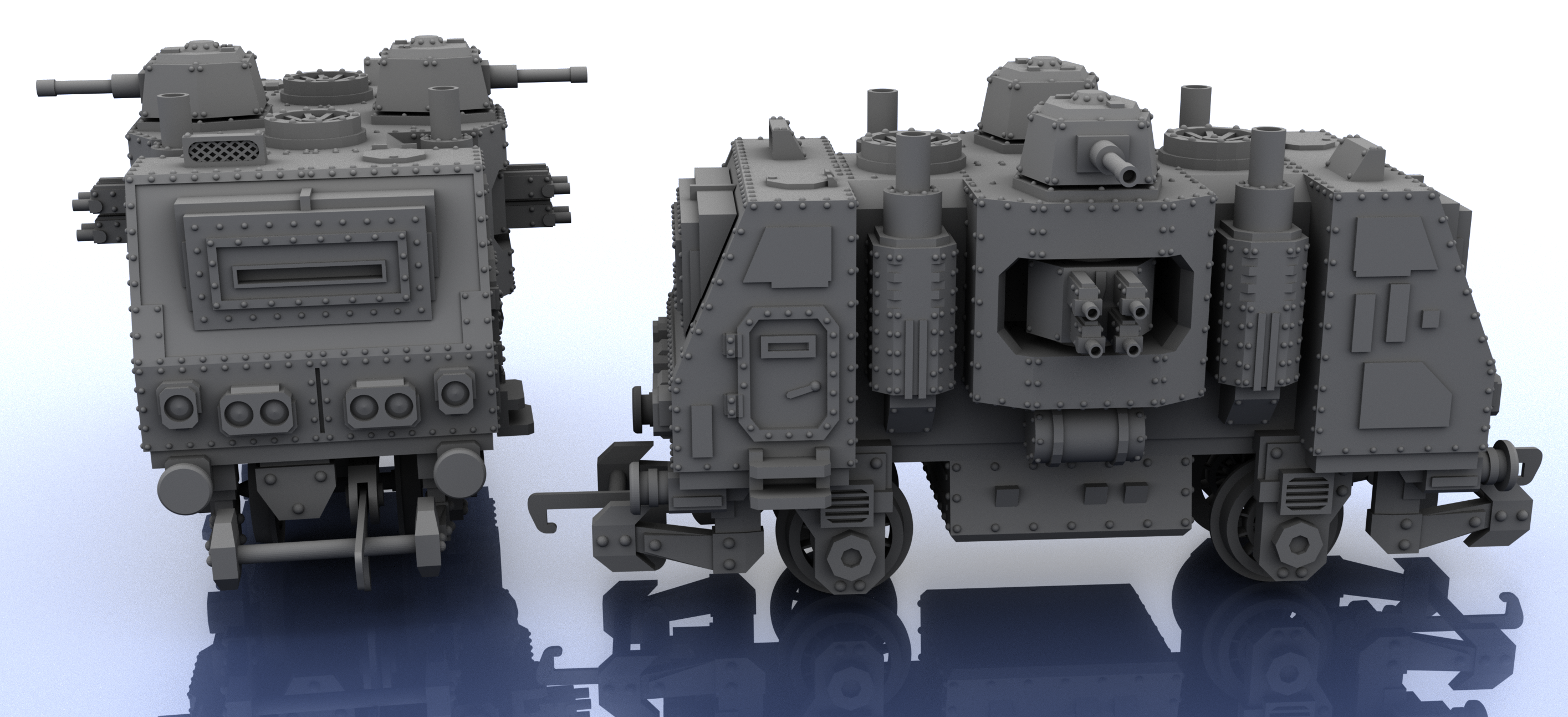 OO Train - 1 Segment Central - Warhammer Style