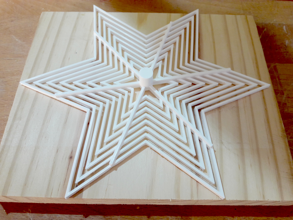 Stencil to draw stars of different sizes