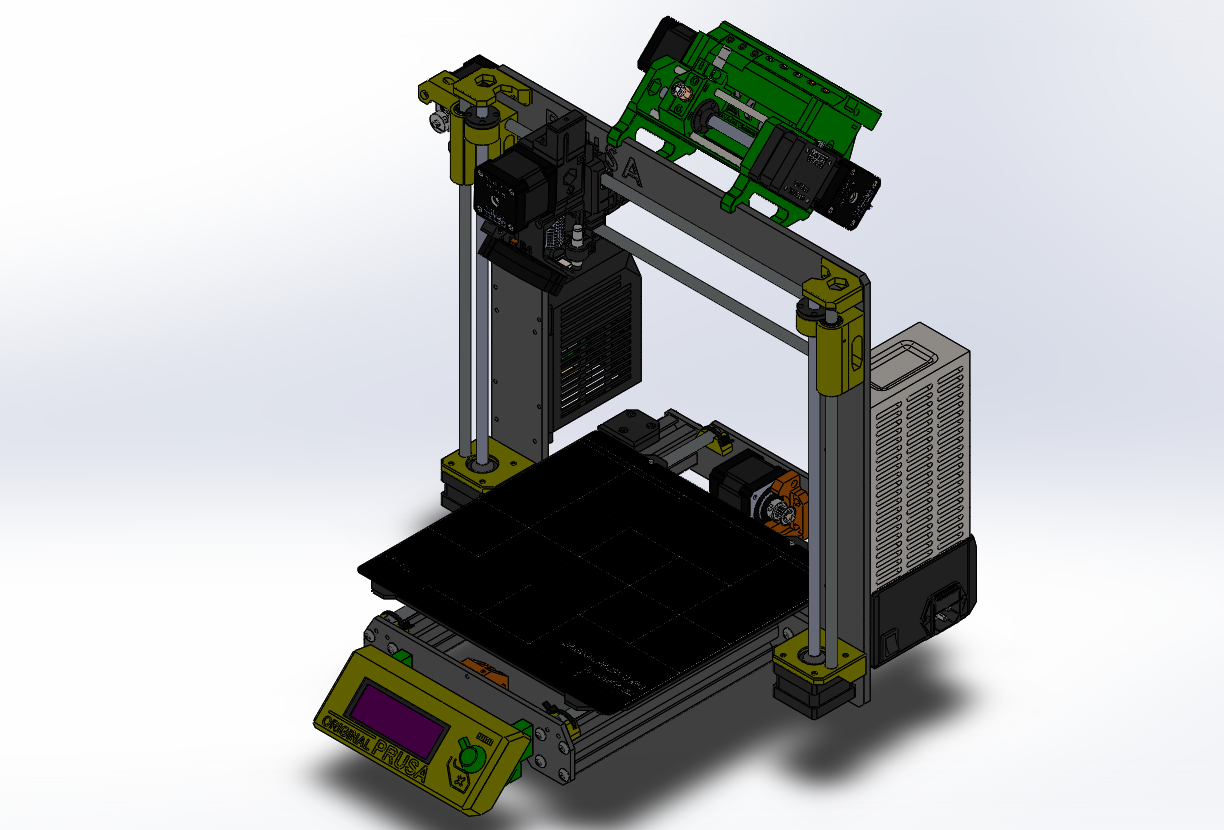 Step File for Prusa i3 MK3s with MMU2 by Luis Download free STL model