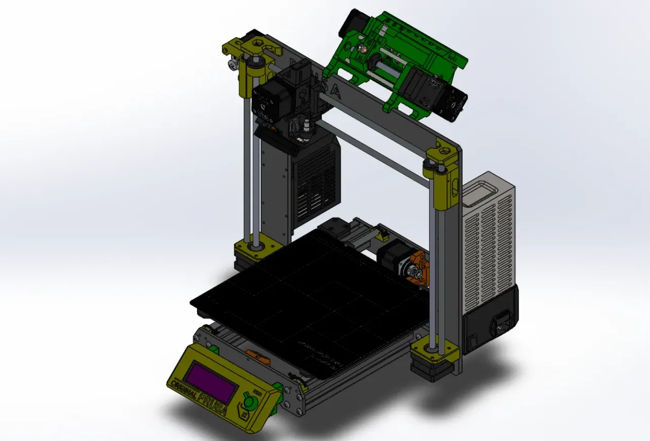 Step File for Prusa i3 MK3s with MMU2 by Luis | Download free STL