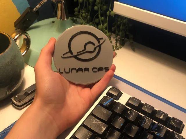 lunar ops logo coaster from overwatch :)