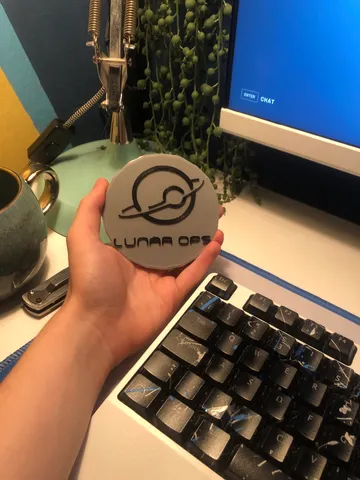 lunar ops logo coaster from overwatch :)