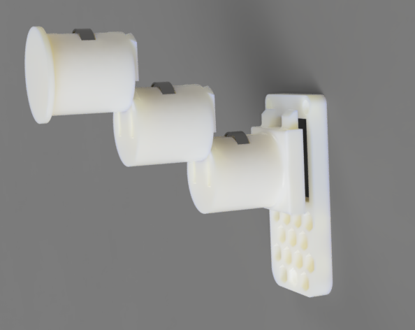 Modular Spool holder with bearings for 3D printer cabinet side wall