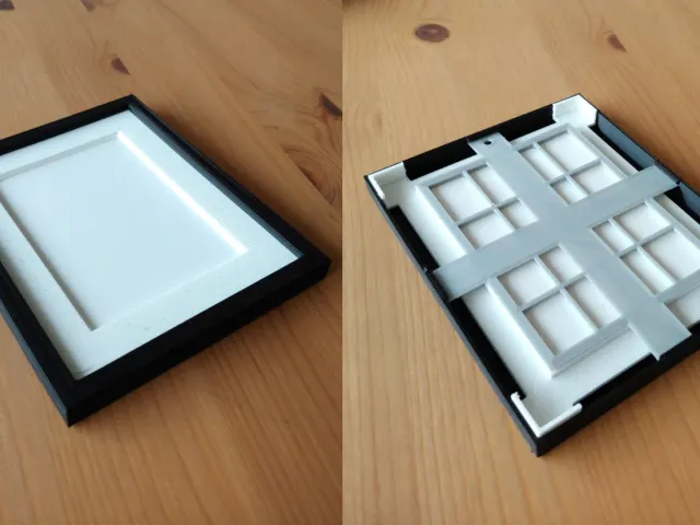 Picture frame with mat, 10x15cm, ECO-Edition ;-) // Bilderrahmen mit Passepartout, 10x15cm, materialsparend