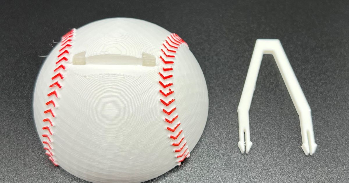 Baseball Card Holder by TDMD Download free STL model
