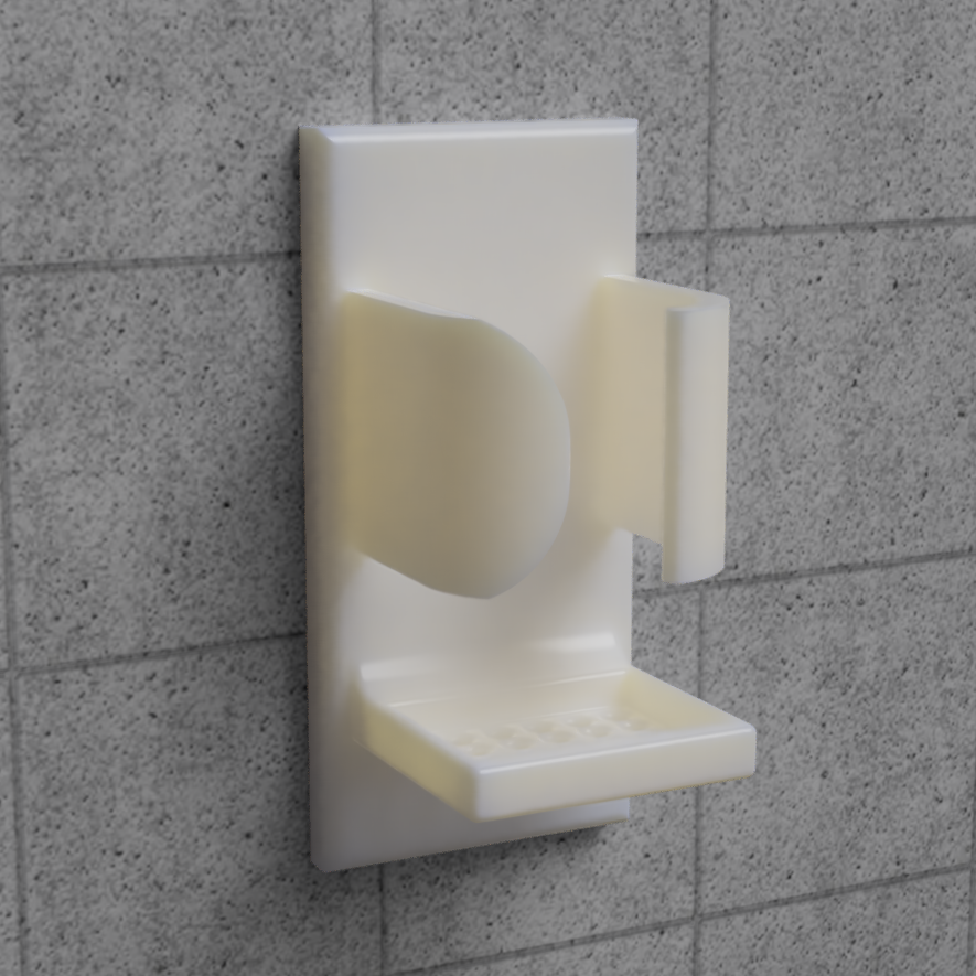 Wall Mounted Toothbrush/Toothpaste Holder