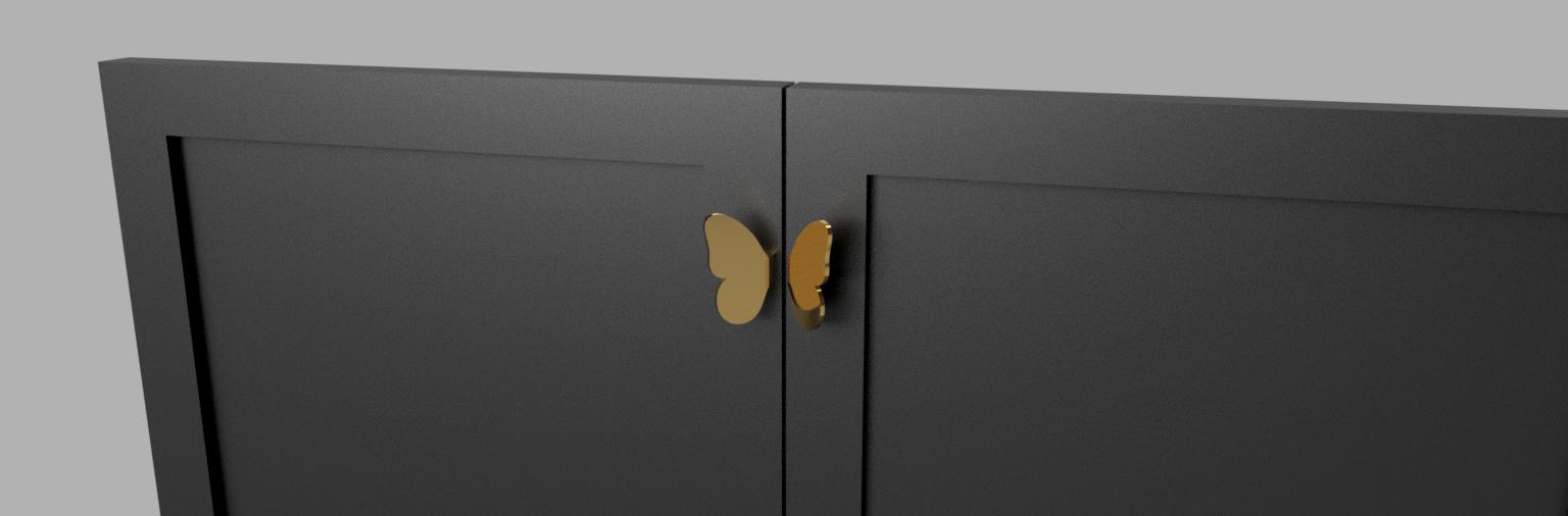 Butterfly Cabinet Knob