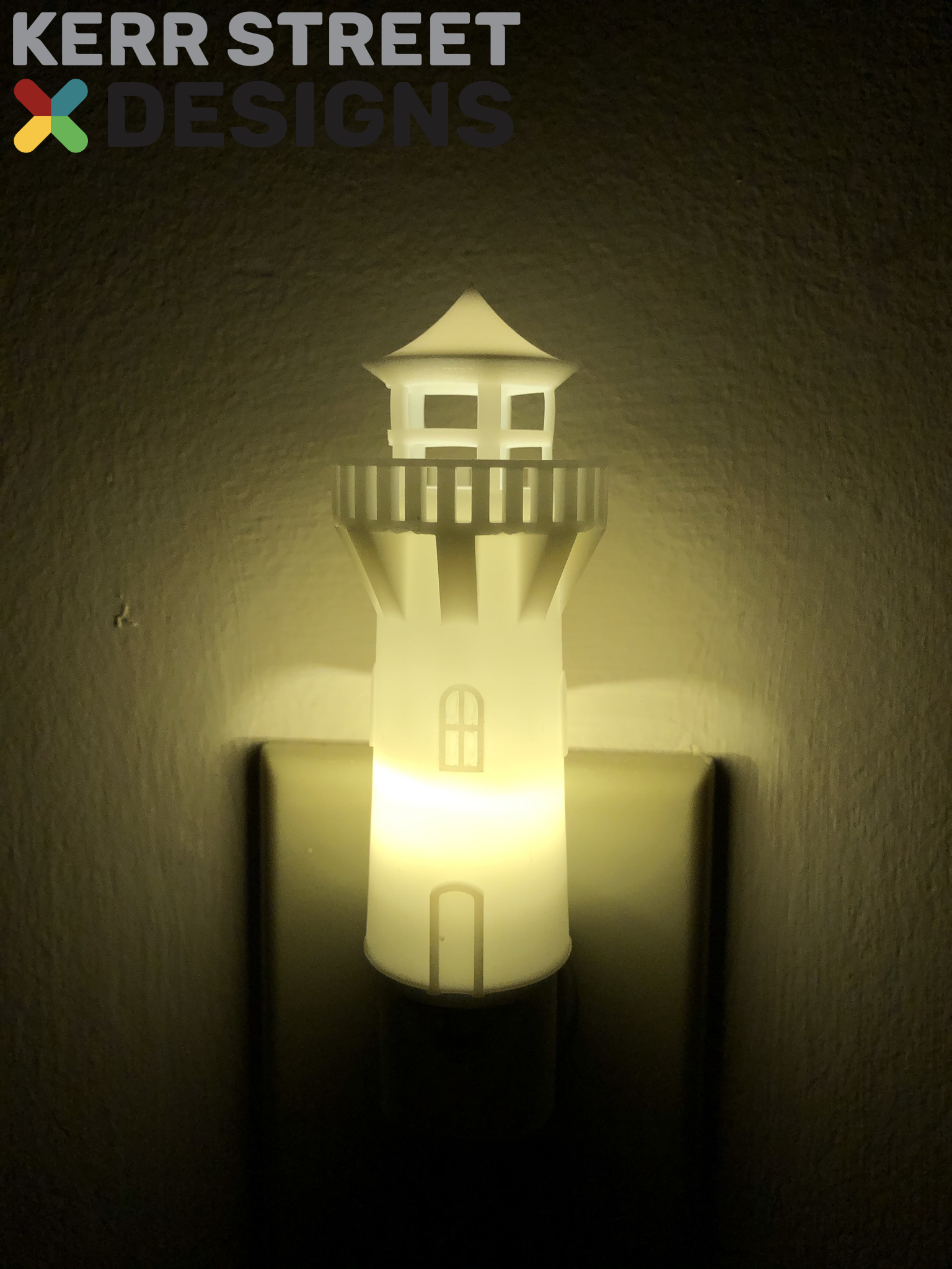 Cute 3D Nightlight Lighthouse For Nurseries and Childrens's Rooms