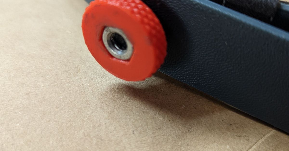 Knurled knob for M6 nut with spacer by Karim Download free STL model