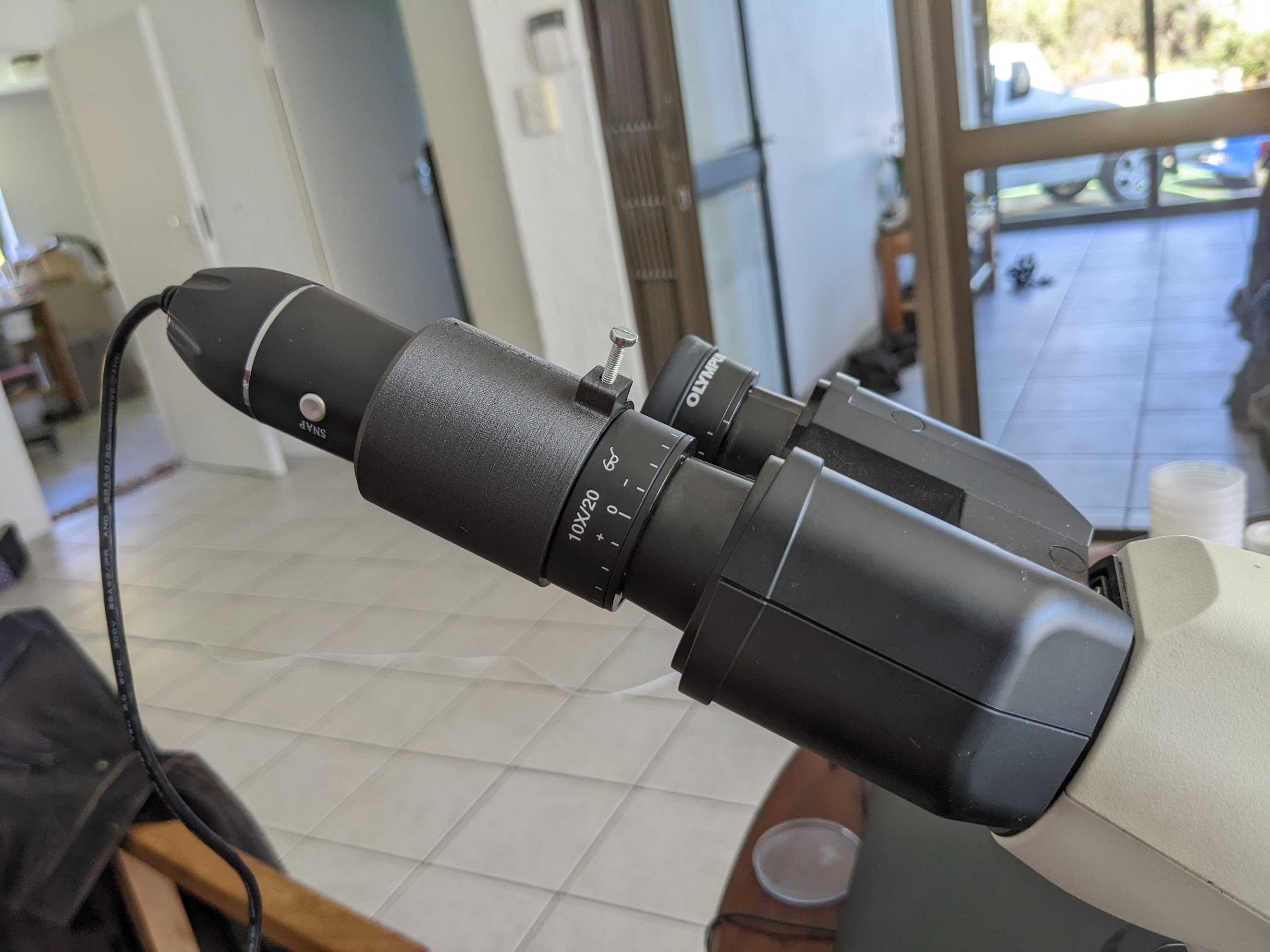 USB Microscope Mount Adaptor for Olympus CX23 by Cyan Download free