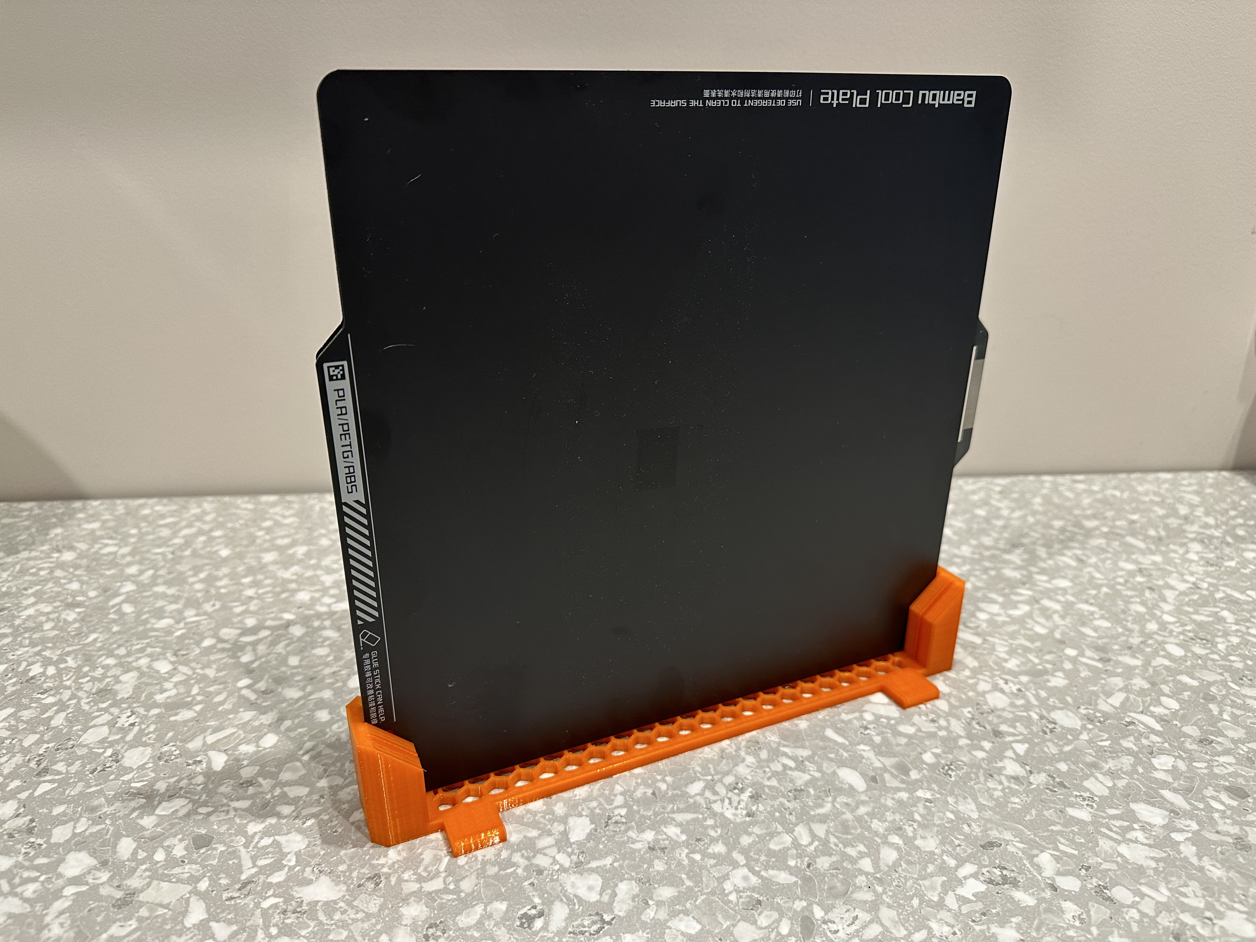 Stable Bambu Lab X1C plate holder 3D model thumbnail