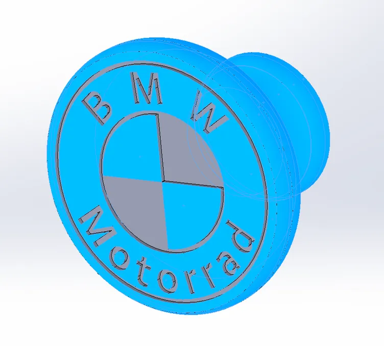 Drawer knob with BMW motorrad logo by Holuboy, Download free STL model