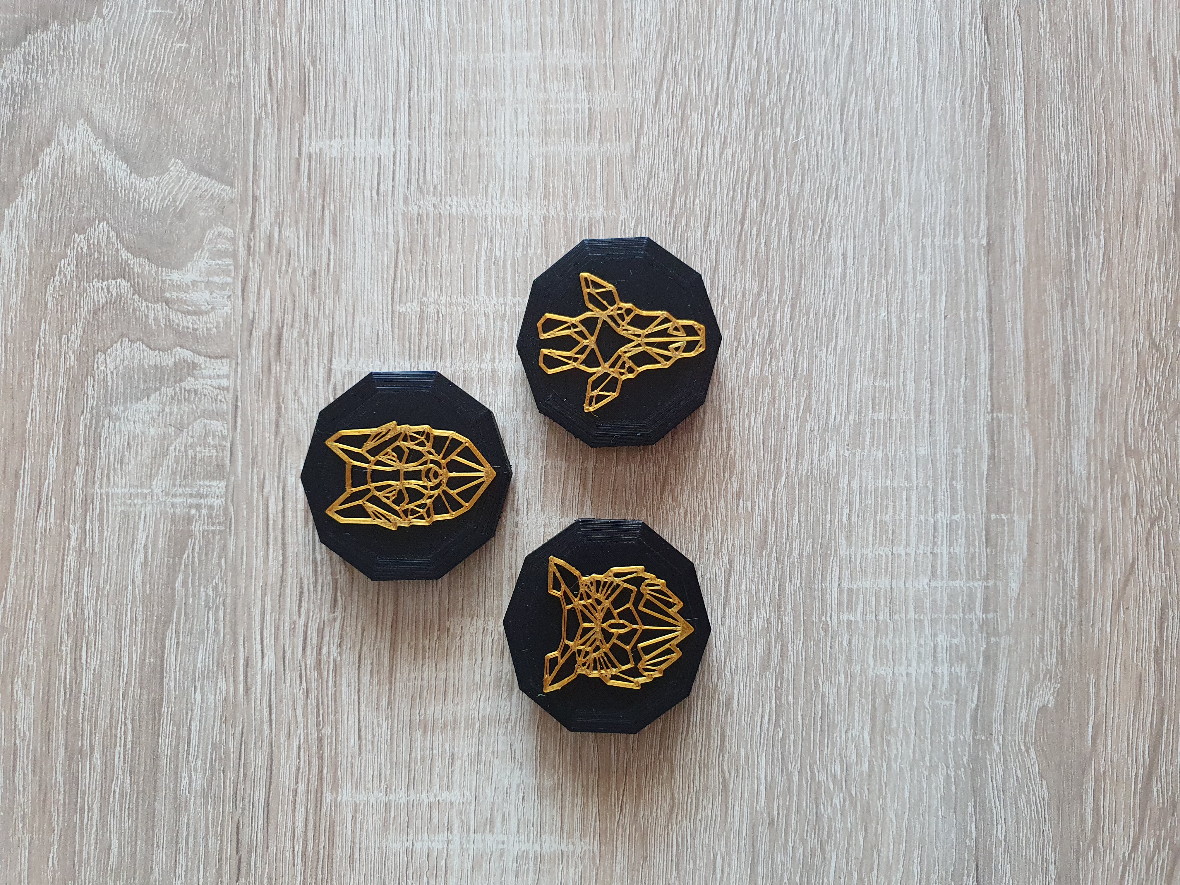 Miniatura 3 do modelo 3D Cabinet Knobs - Wolf, Owl, Giraffe